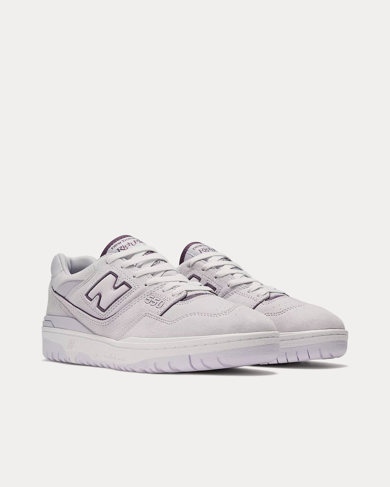 New Balance x Rich Paul 550  Grey Violet / Midnight Violet Low Top Sneakers - 3