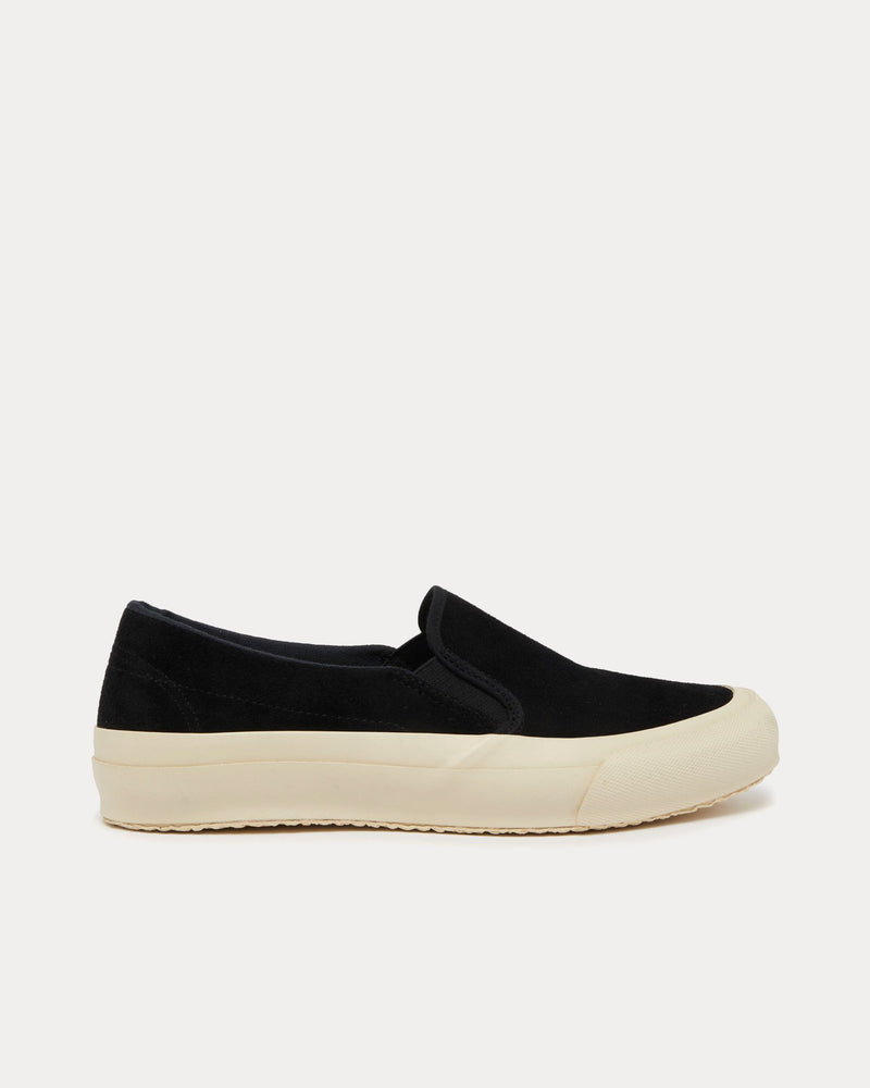 Setchu Suede Black Slip On Sneakers - 1