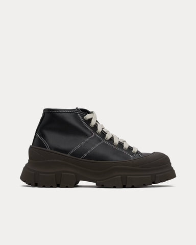 Sofie D'Hoore Fairway Leather Black Mid Top Sneakers