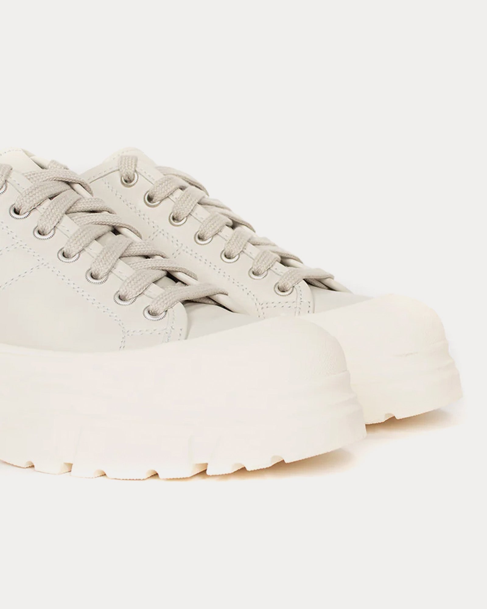 Sofie D'Hoore Feat Leather Cloud White Low Top Sneakers - 3