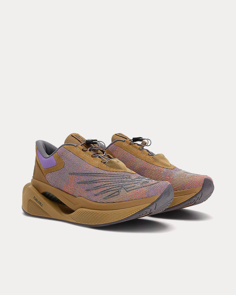 New Balance x Stone Island Tokyo Design Studio FuelCell C_1 Brown / Green / Purple Running Shoes - 3