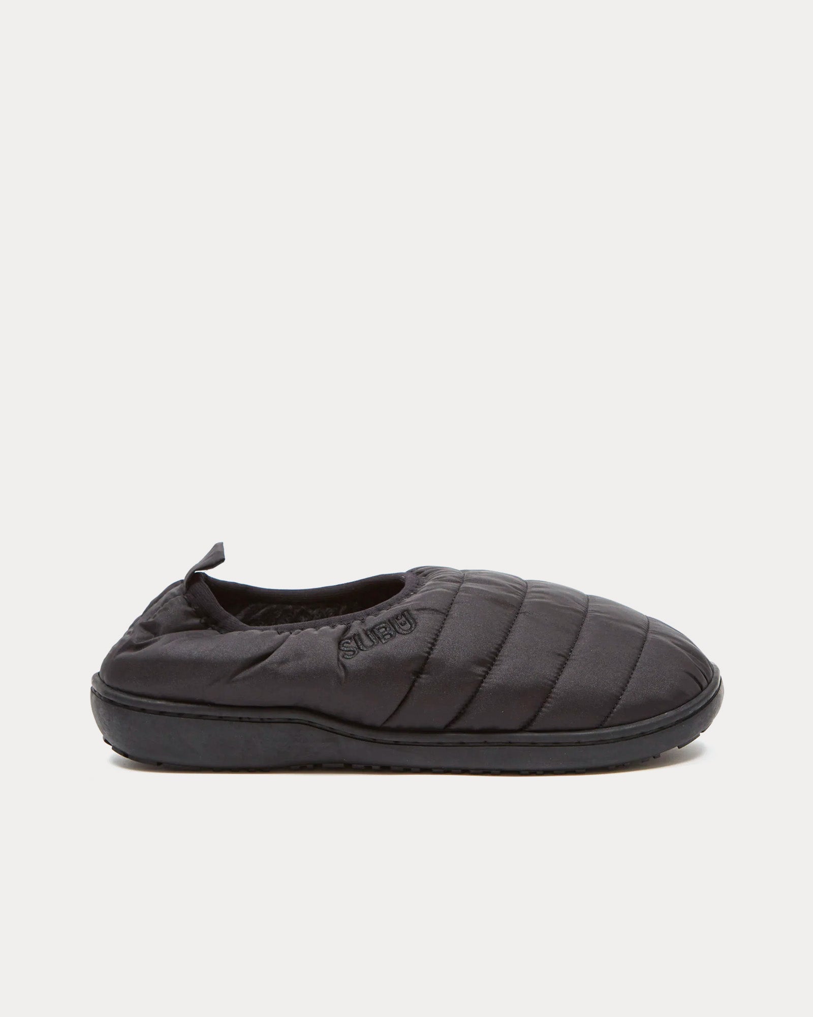 Subu Packable Gloss Black Slippers - 1