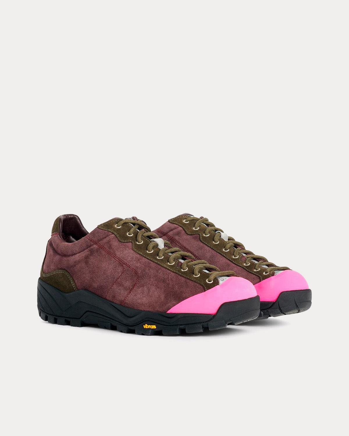 Diemme x Très Bien Movida Suede Hiker Bordeaux Low Top Sneakers - 3