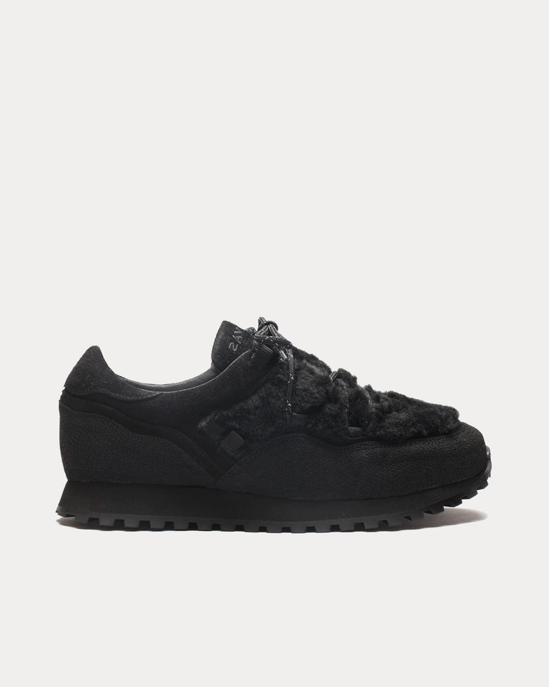 Tarvas x Engineered Garments Forest Bather Black Low Top Sneakers - 1