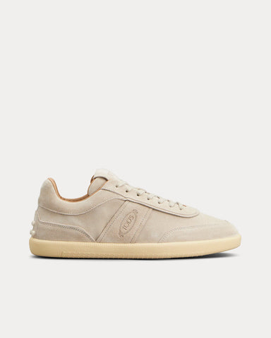 Tod's Tabs Suede Beige Low Top Sneakers