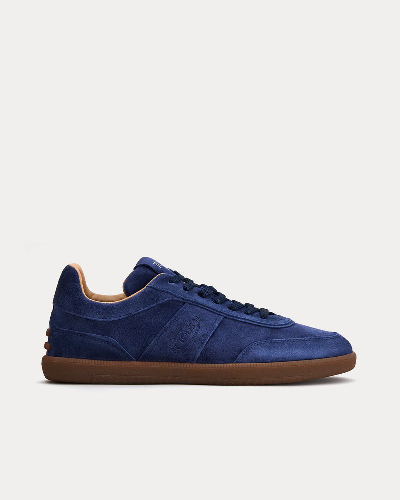 Tod's Tabs Suede Blue Low Top Sneakers - 1