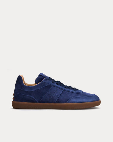 Tod's Tabs Suede Blue Low Top Sneakers