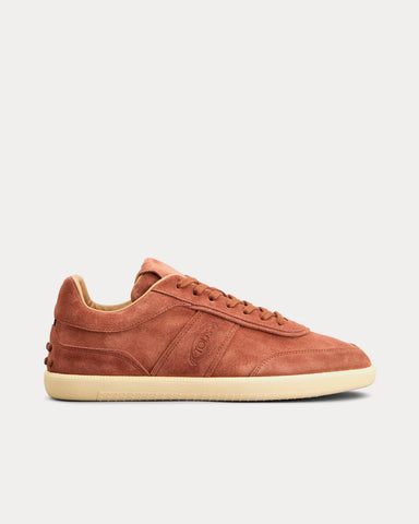 Tod's Tabs Suede Brown Low Top Sneakers