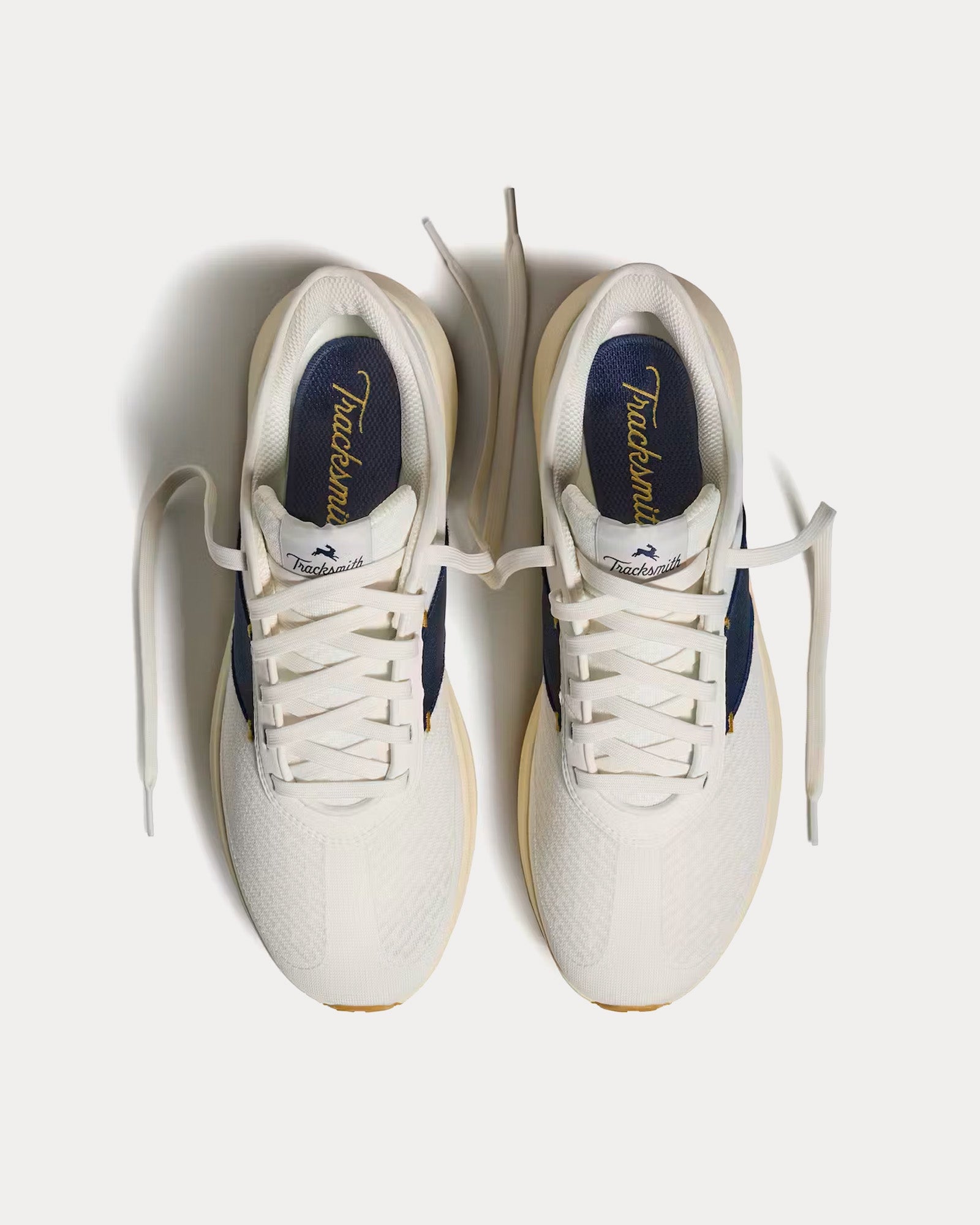 Tracksmith Eliot Runner Ivory / Navy Running Shoes - 2