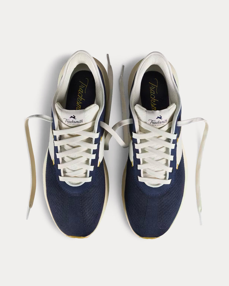 Tracksmith Eliot Runner Navy / Ivory Running Shoes - 2