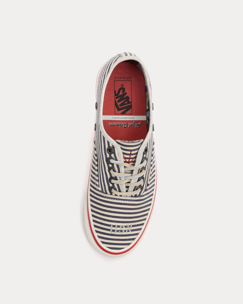 Vans x Nigel Cabourn OG of Authentic LX Blue / White Low Top Sneakers - 2