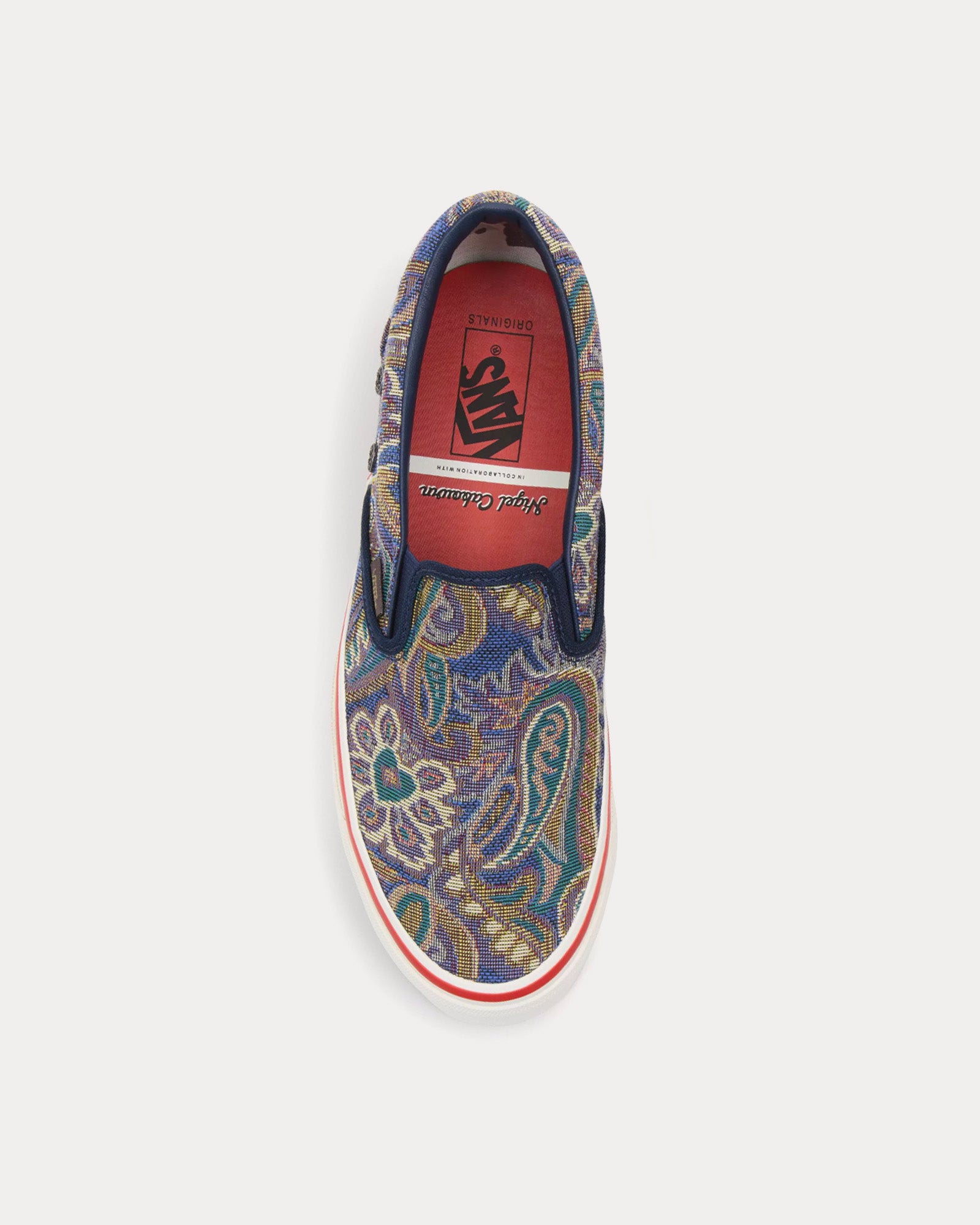 Vans x Nigel Cabourn OG Classic LX Blue Slip On Sneakers - 2