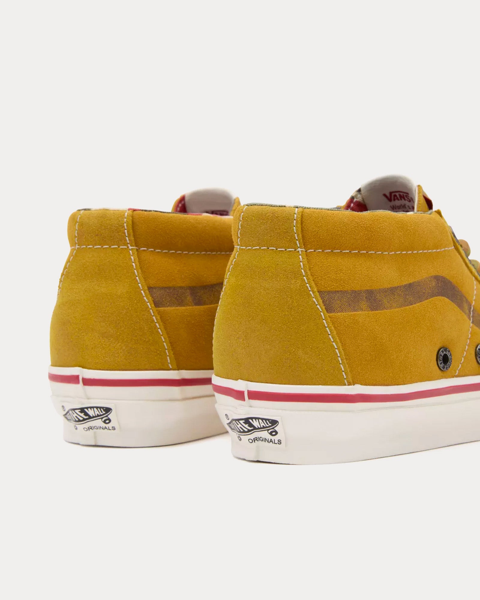 Vans x Nigel Cabourn OG Sk8-Mid LX Suede Tan Mid Top Sneakers - 3