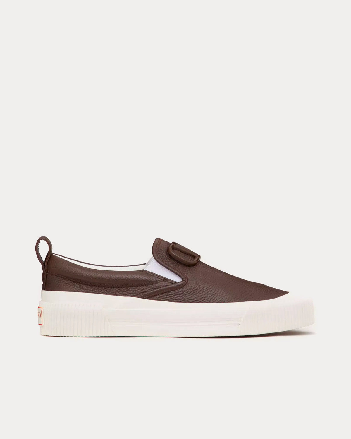 Valentino VLogo Signature Calfskin Leather Fondant Slip On Sneakers - 1