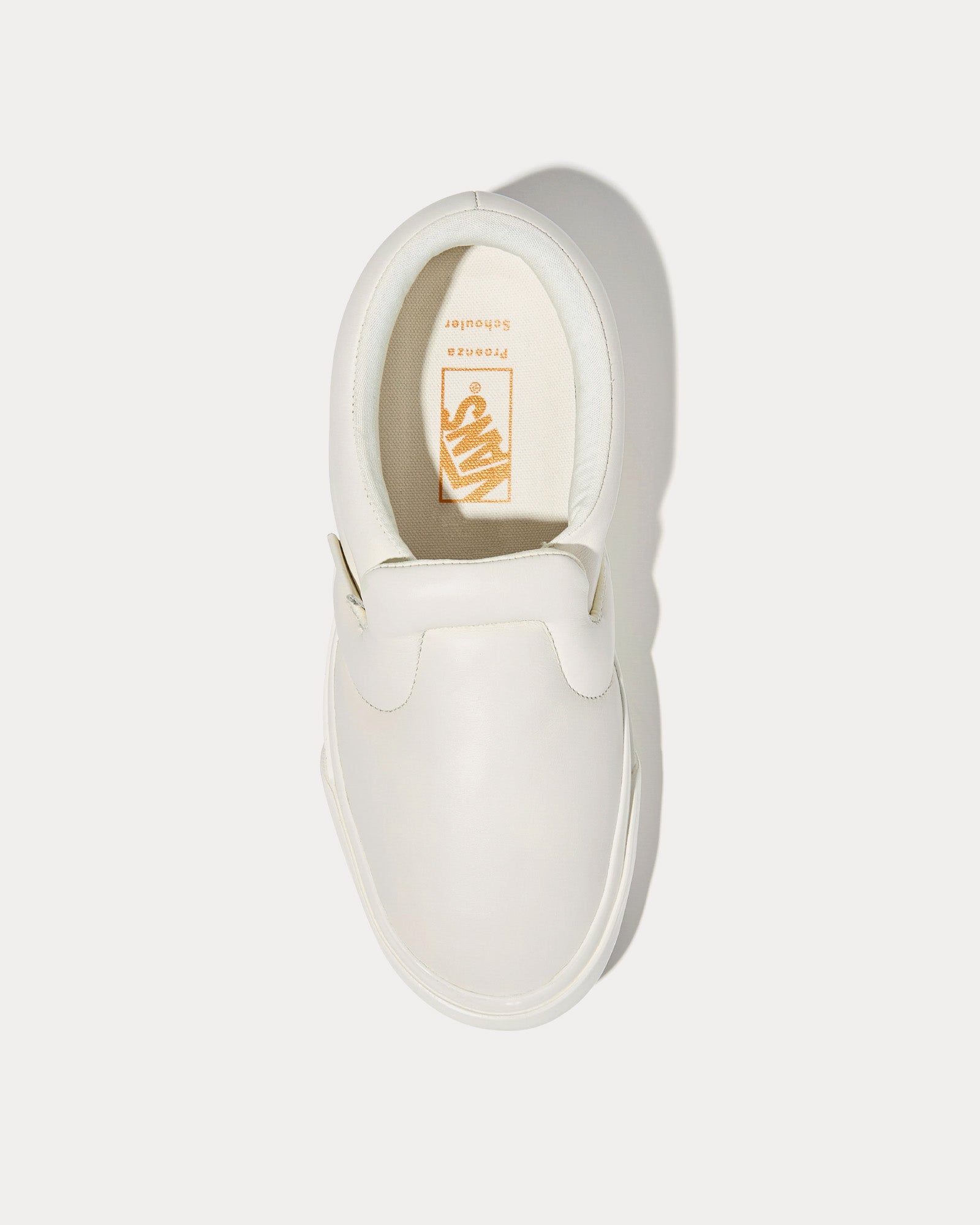 Vans x Proenza Schouler Puffy Ecru Slip On Sneakers - 2