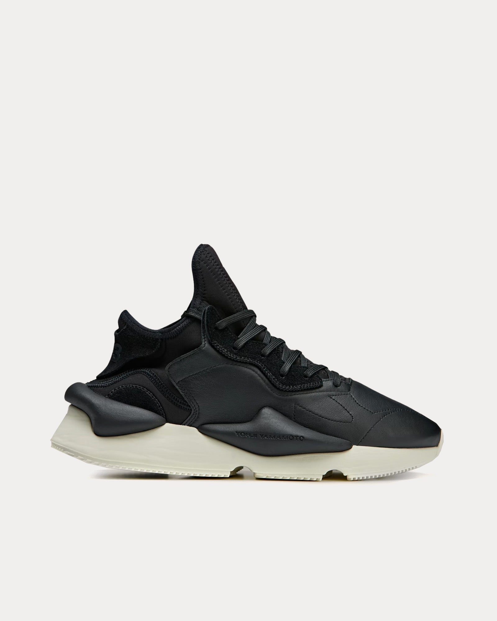 Y-3 Kaiwa Black / Black / Off White Low Top Sneakers - 1