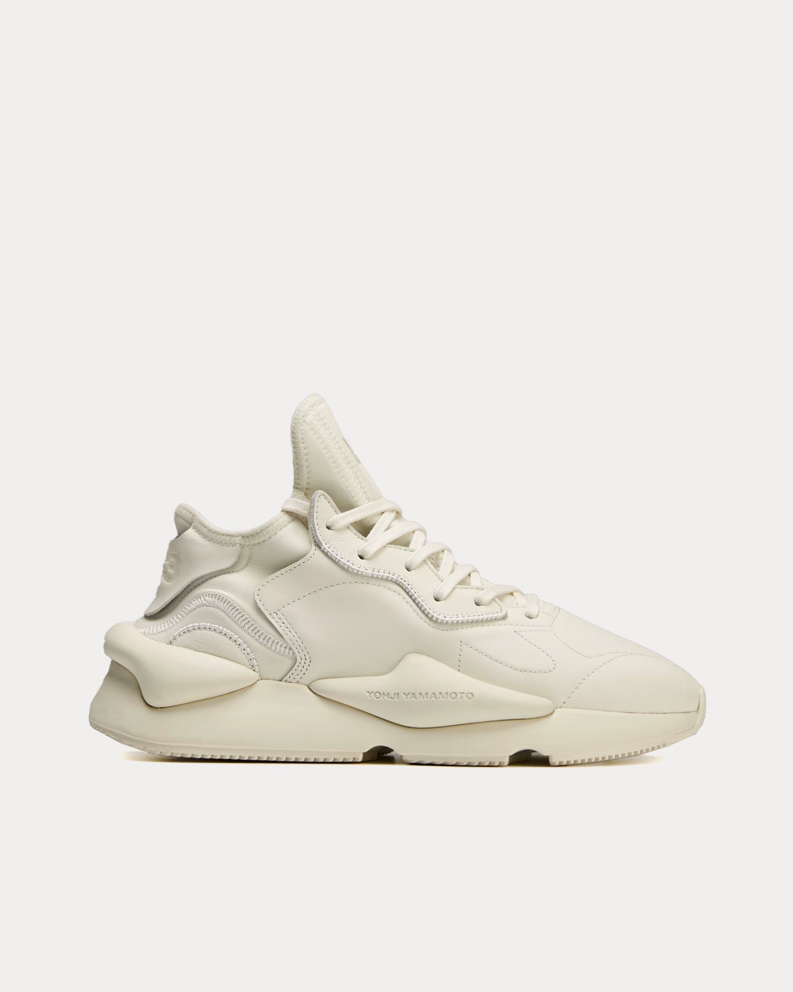 Y-3 Kaiwa Off White Low Top Sneakers - 1