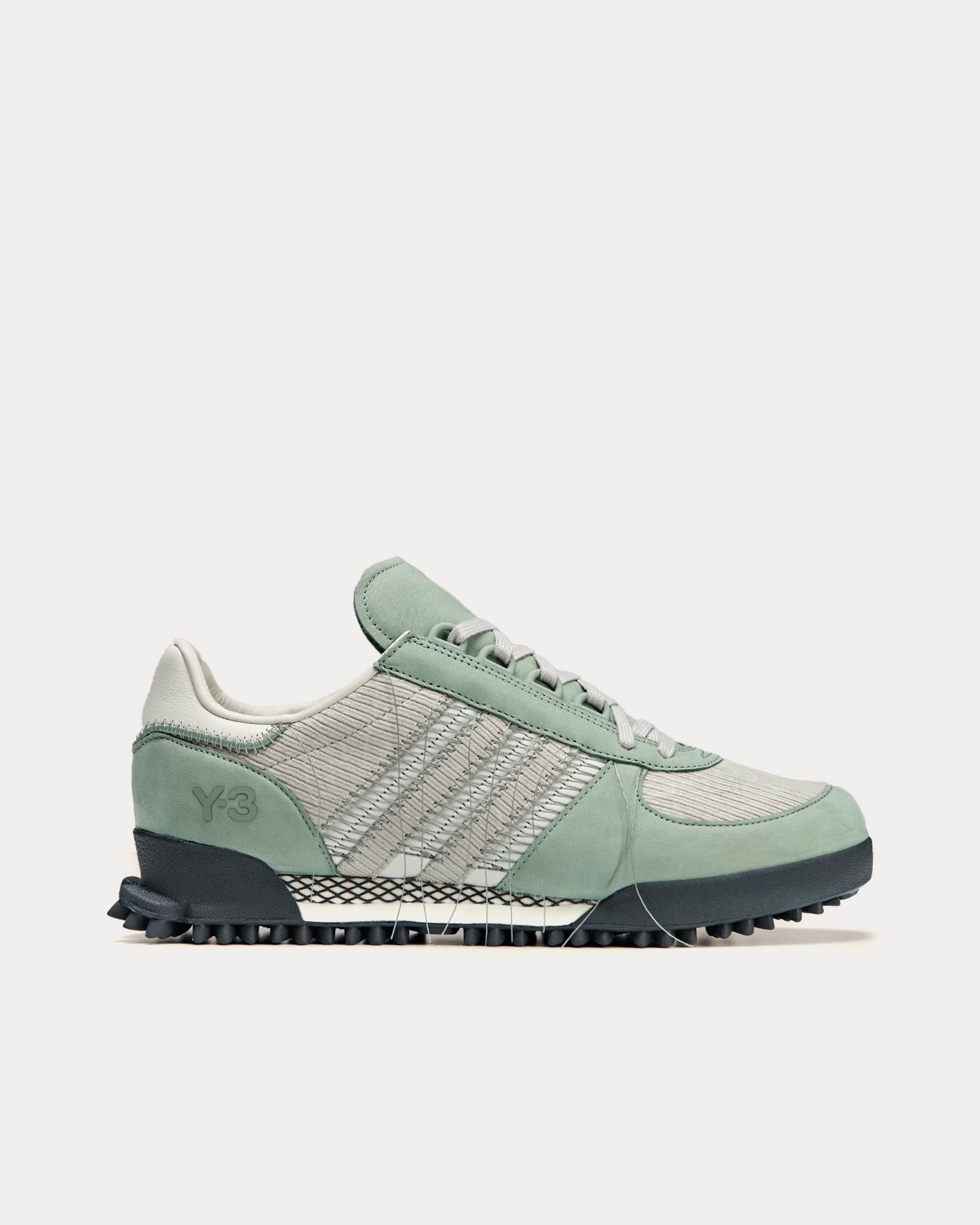 Y-3 Marathon Trail Silver Green / Light Brown / Off White Low Top Sneakers - 1