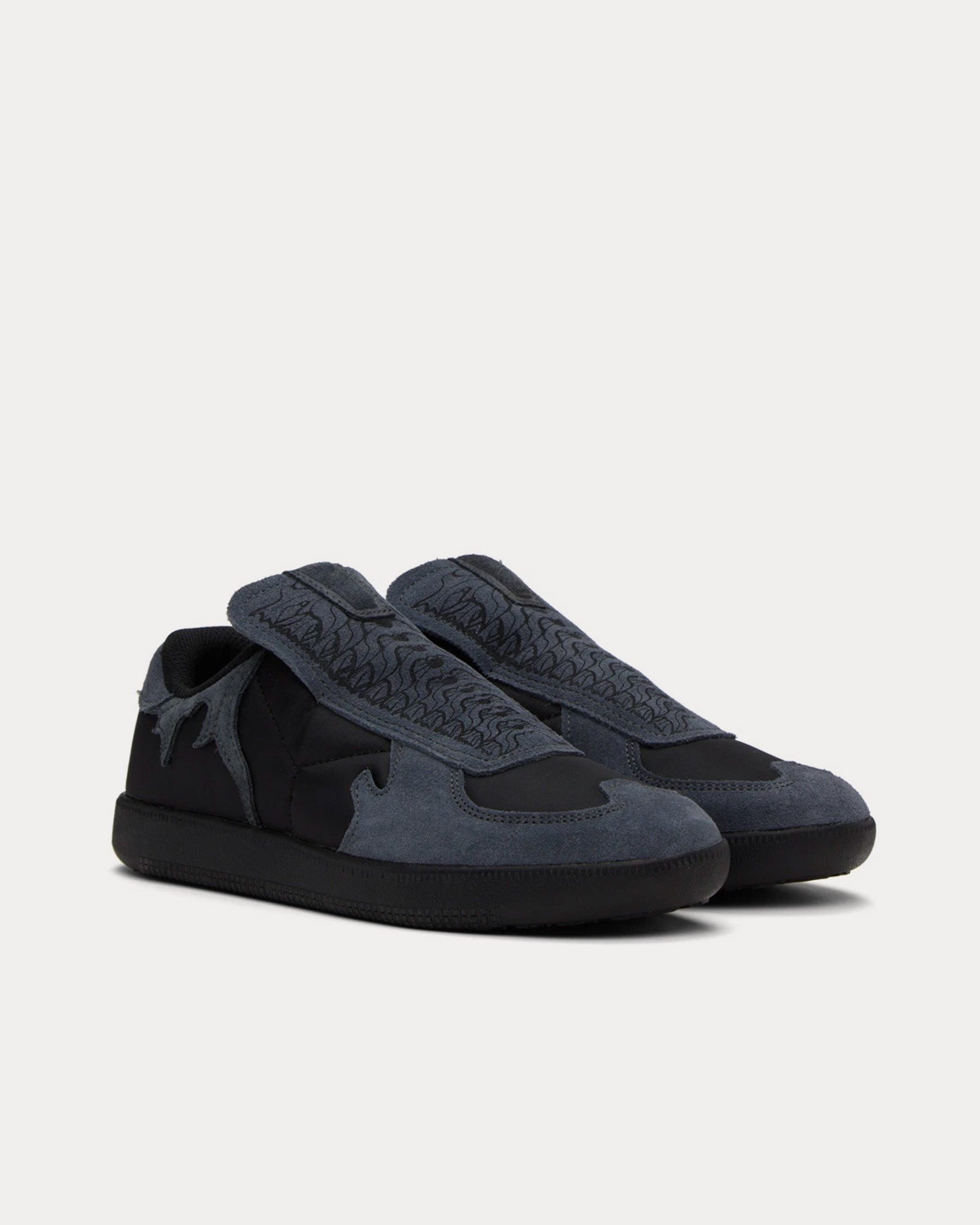 Youths in Balaclava Youths Army Black Slip On Sneakers - 2