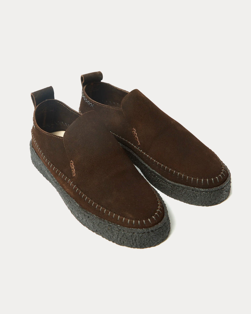 Yogi x Universal Works Hitch Loafer Chocolate / Black Slip Ons - 2