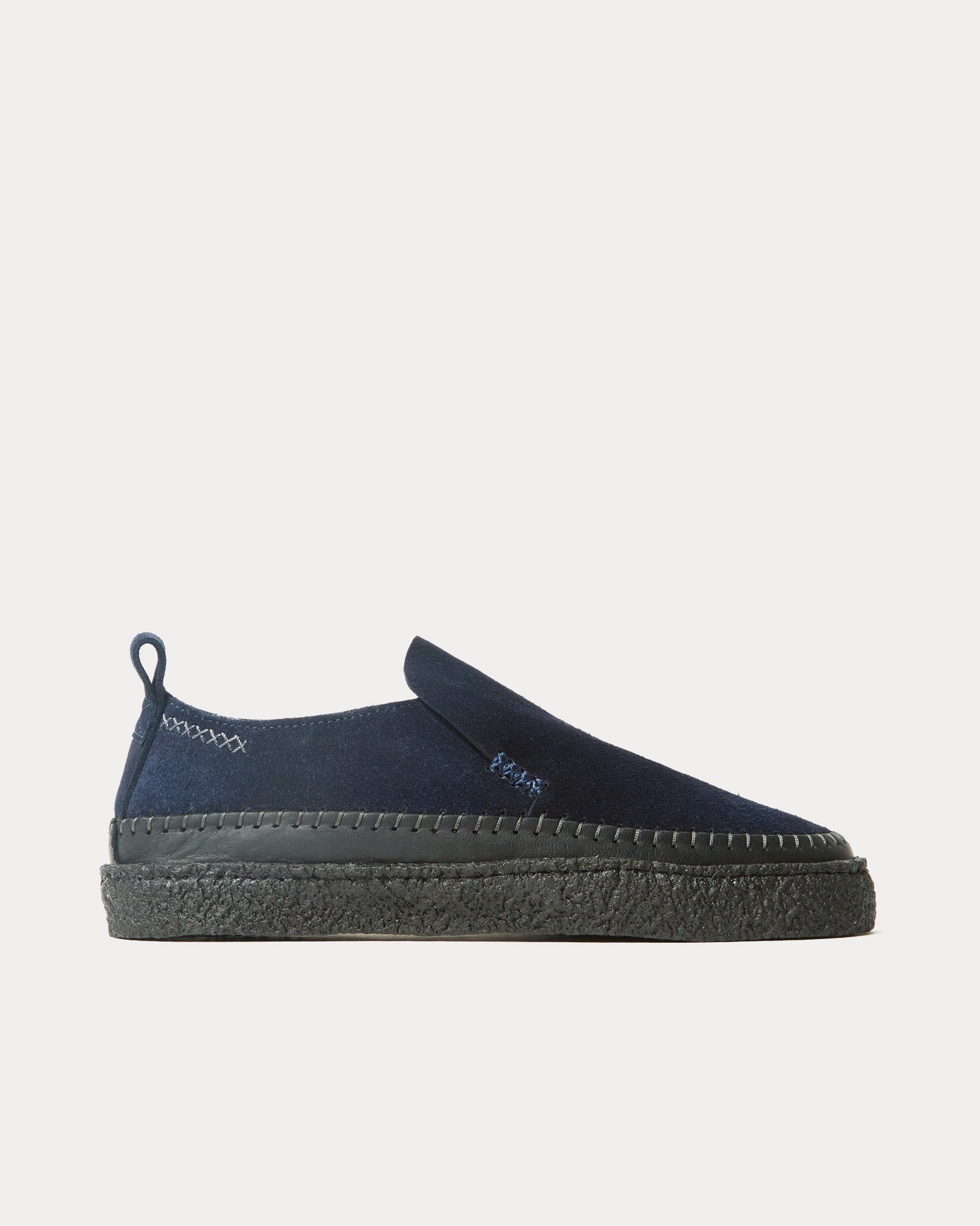 Yogi x Universal Works Hitch Loafer Indigo Slip Ons - 1