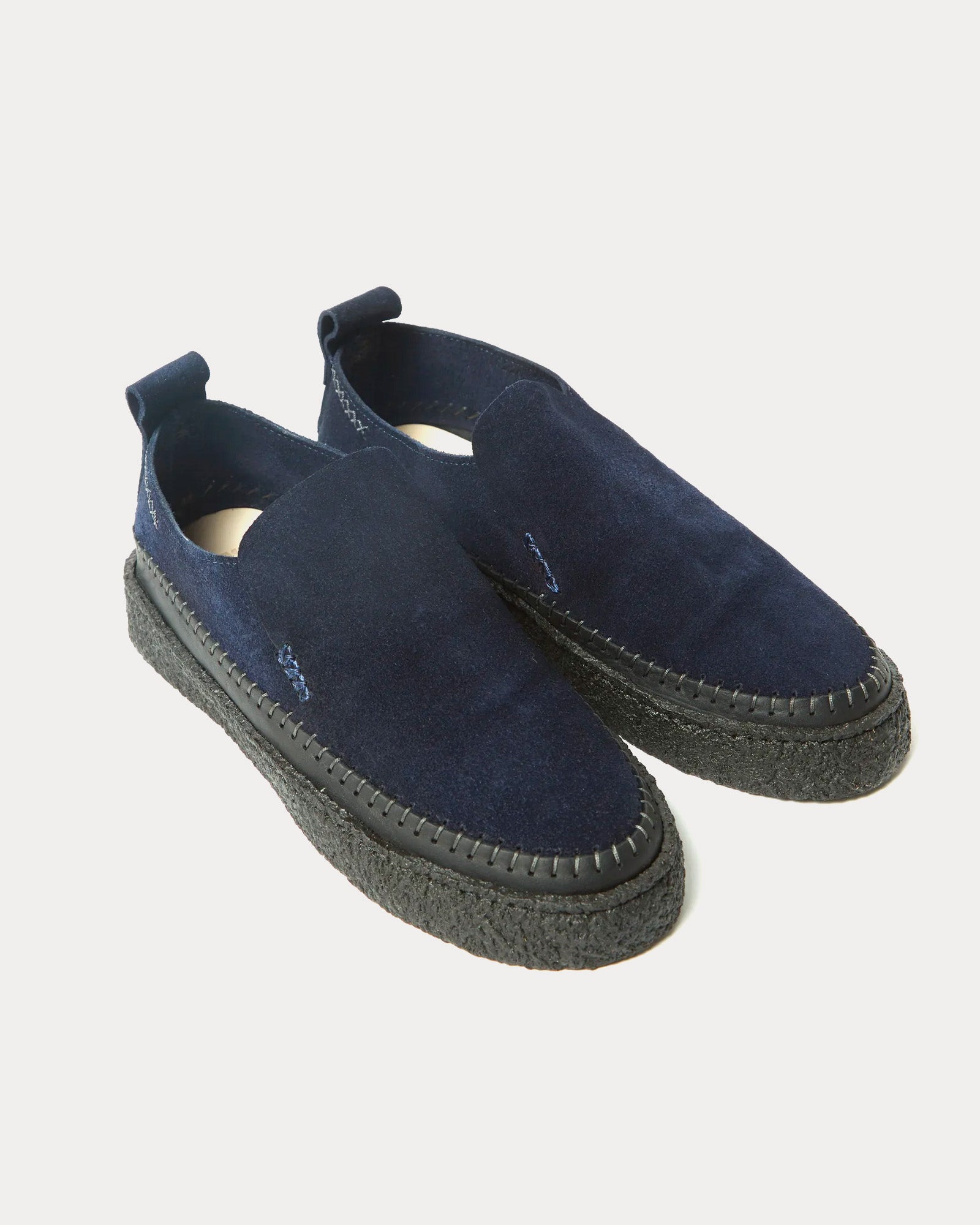 Yogi x Universal Works Hitch Loafer Indigo Slip Ons - 2