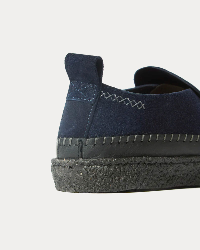 Yogi x Universal Works Hitch Loafer Indigo Slip Ons - 3