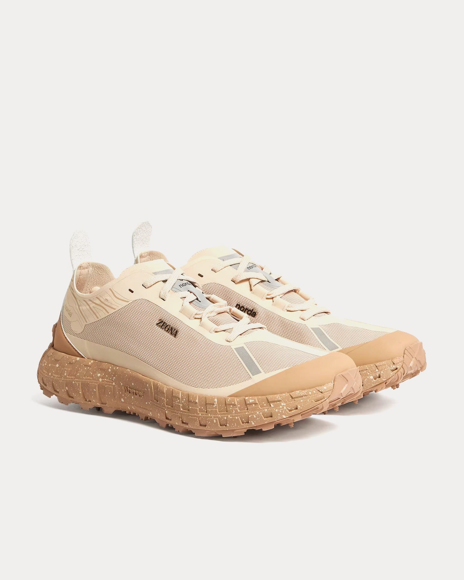 Norda x Zegna 001 Beige Running Shoes - 3