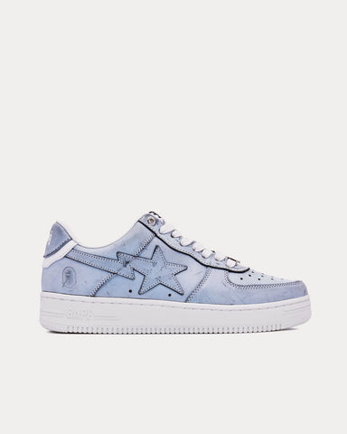 A Bathing APE Bape Sta #5 Grey Low Top Sneakers