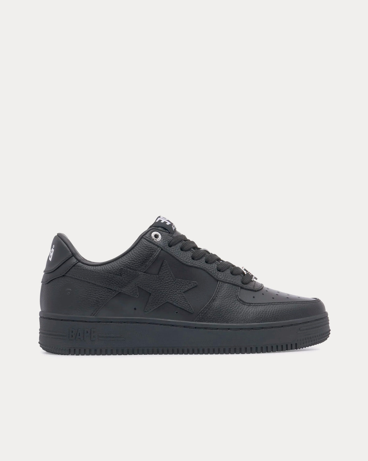 A Bathing APE Bape Sta #6 Black Low Top Sneakers - 1