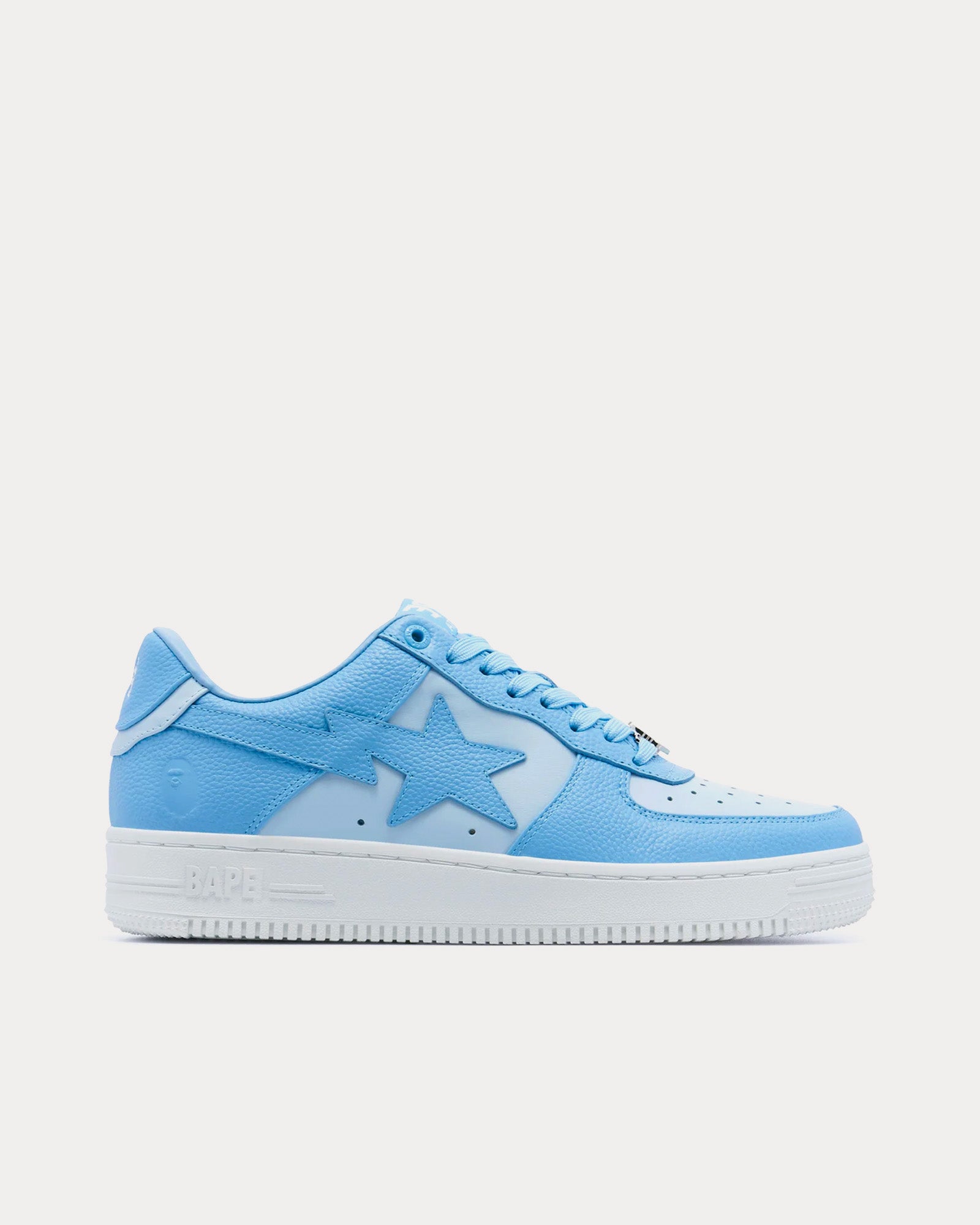 A Bathing APE Bape Sta #9 Blue Low Top Sneakers - 1