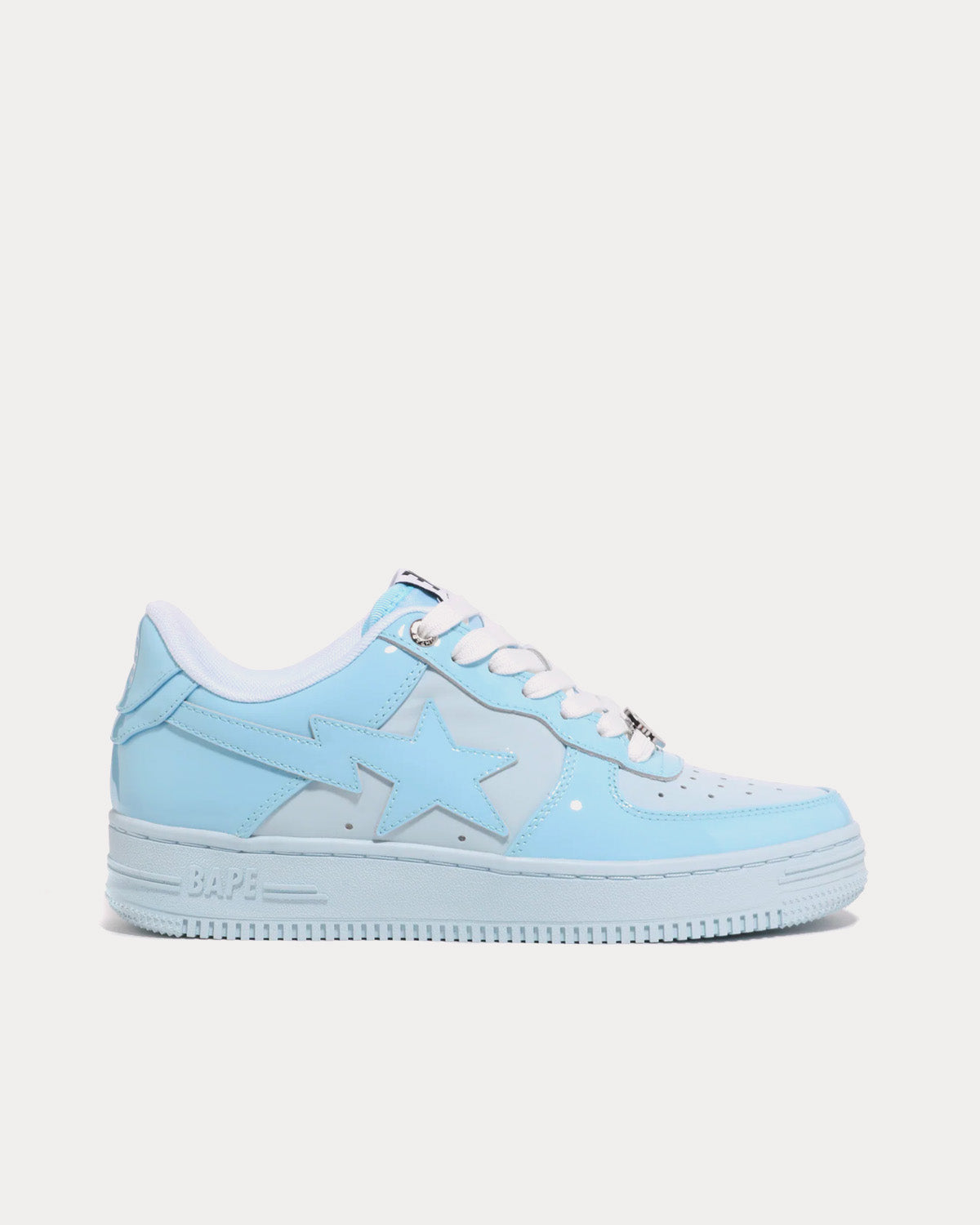 A Bathing APE Bape Sta Colors Light Blue Low Top Sneakers - 1