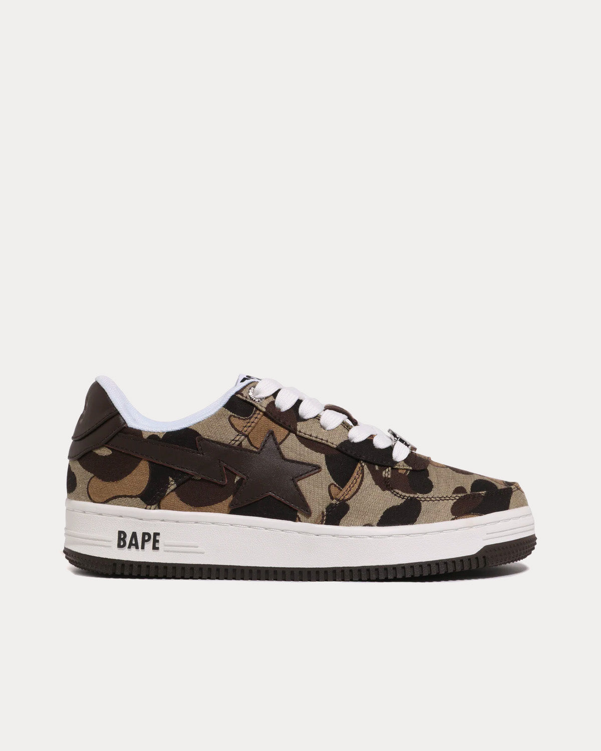 A Bathing APE Bape Sta Cookie Camo 2 Brown / Multi Low Top Sneakers - 1