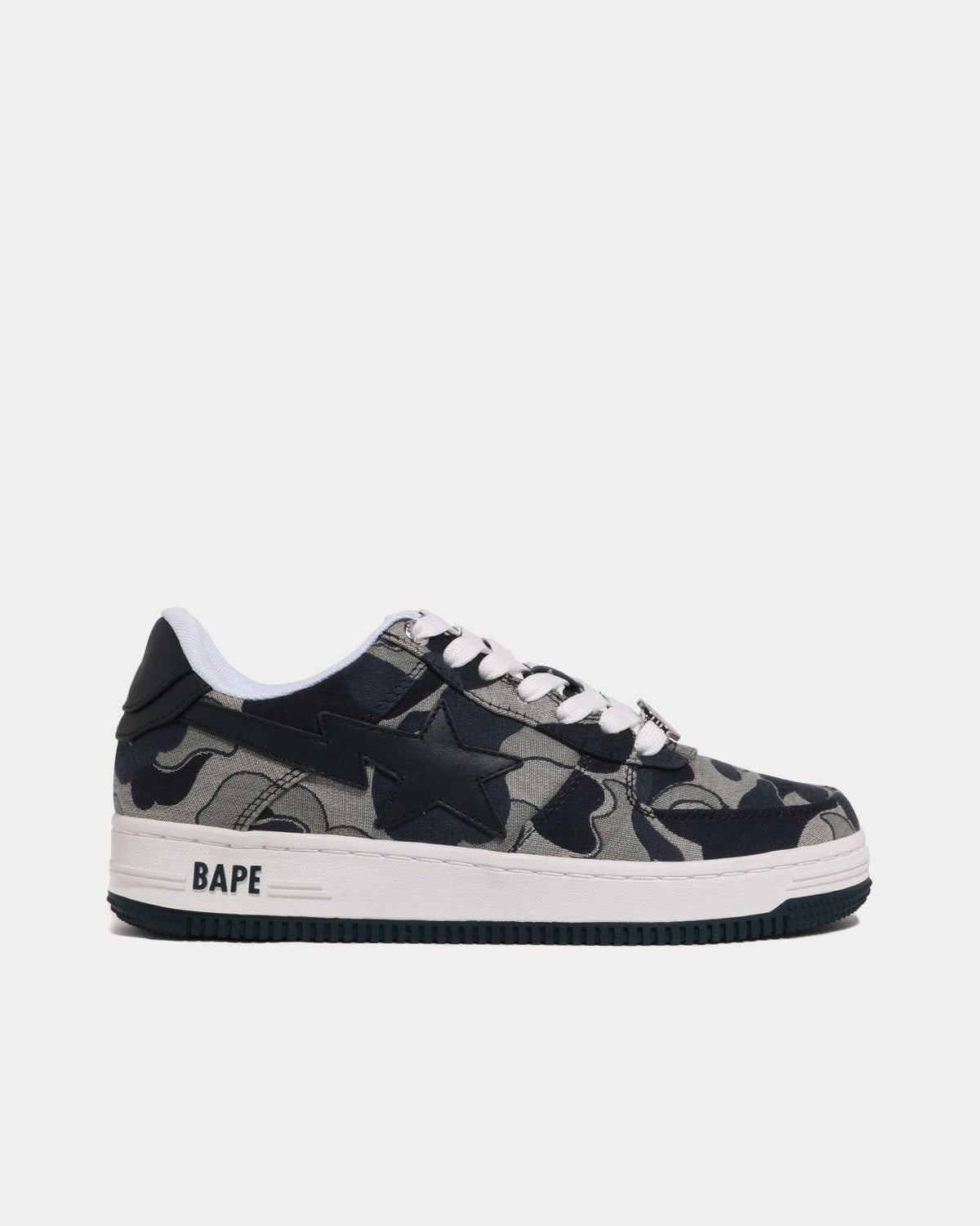 A Bathing APE Bape Sta Cookie Camo 2 Navy / Multi Low Top Sneakers - 1