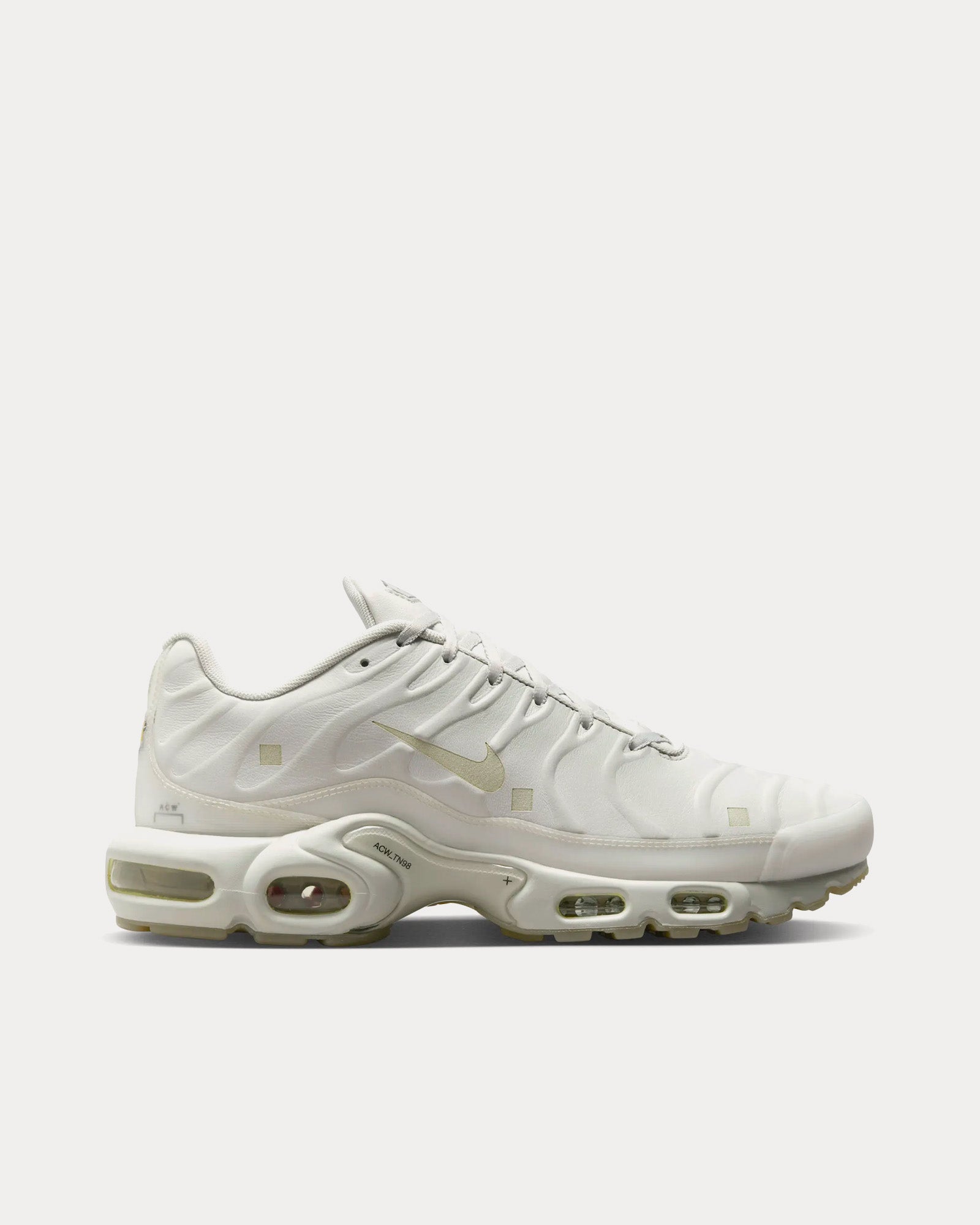 Nike x A COLD WALL Air Max Plus 98 Stone White Low Top Sneakers Sneak in Peace