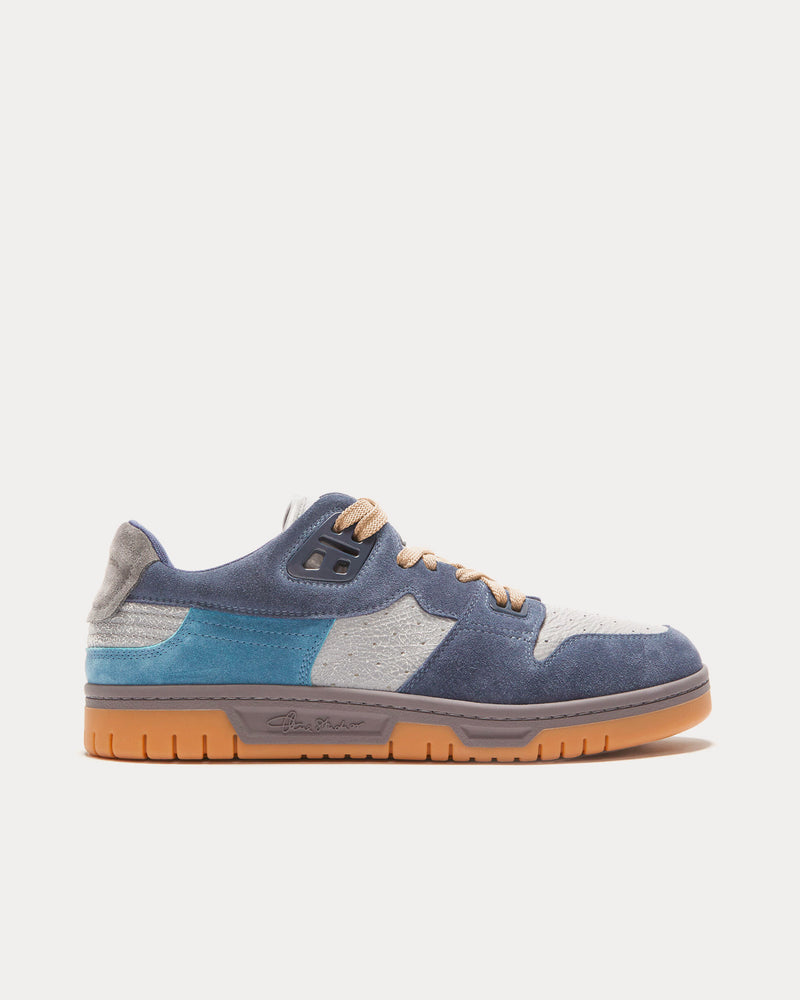 Acne Studios 08sthlm Fuzzy Grey / Blue Low Top Sneakers - 1