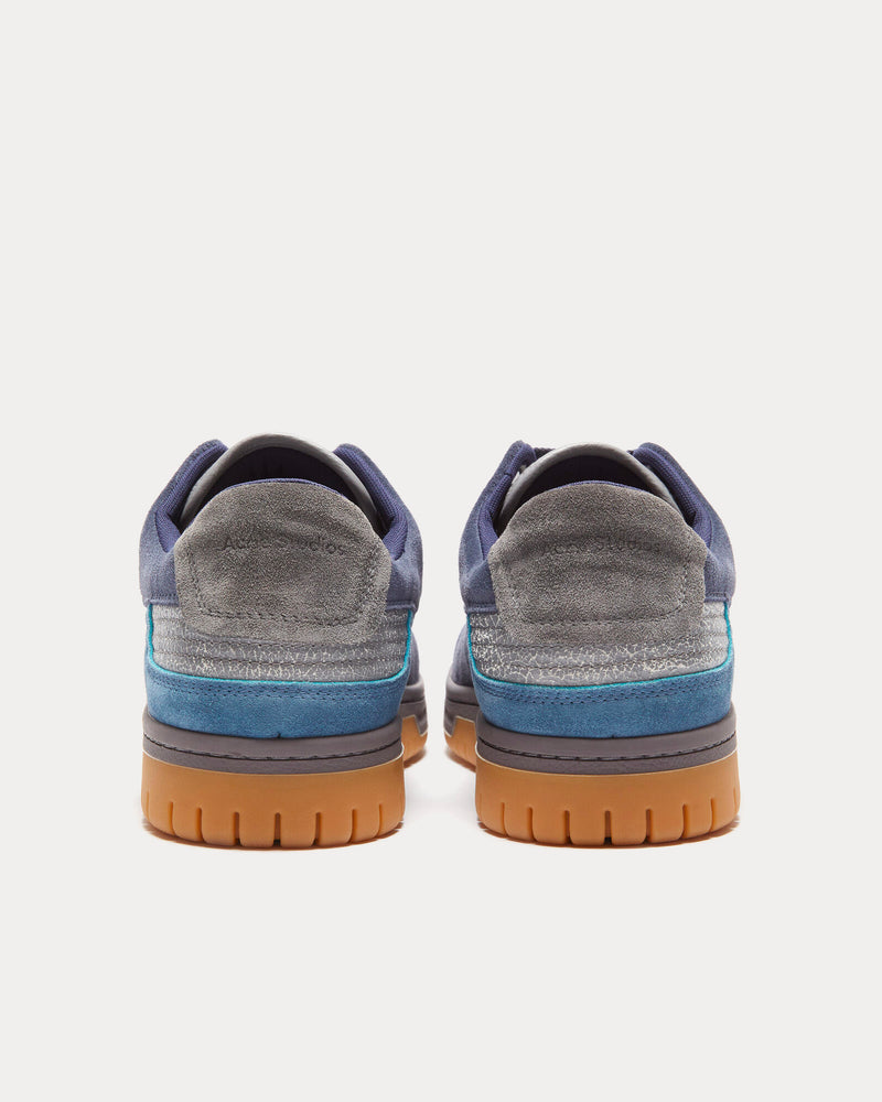 Acne Studios 08sthlm Fuzzy Grey / Blue Low Top Sneakers - 3