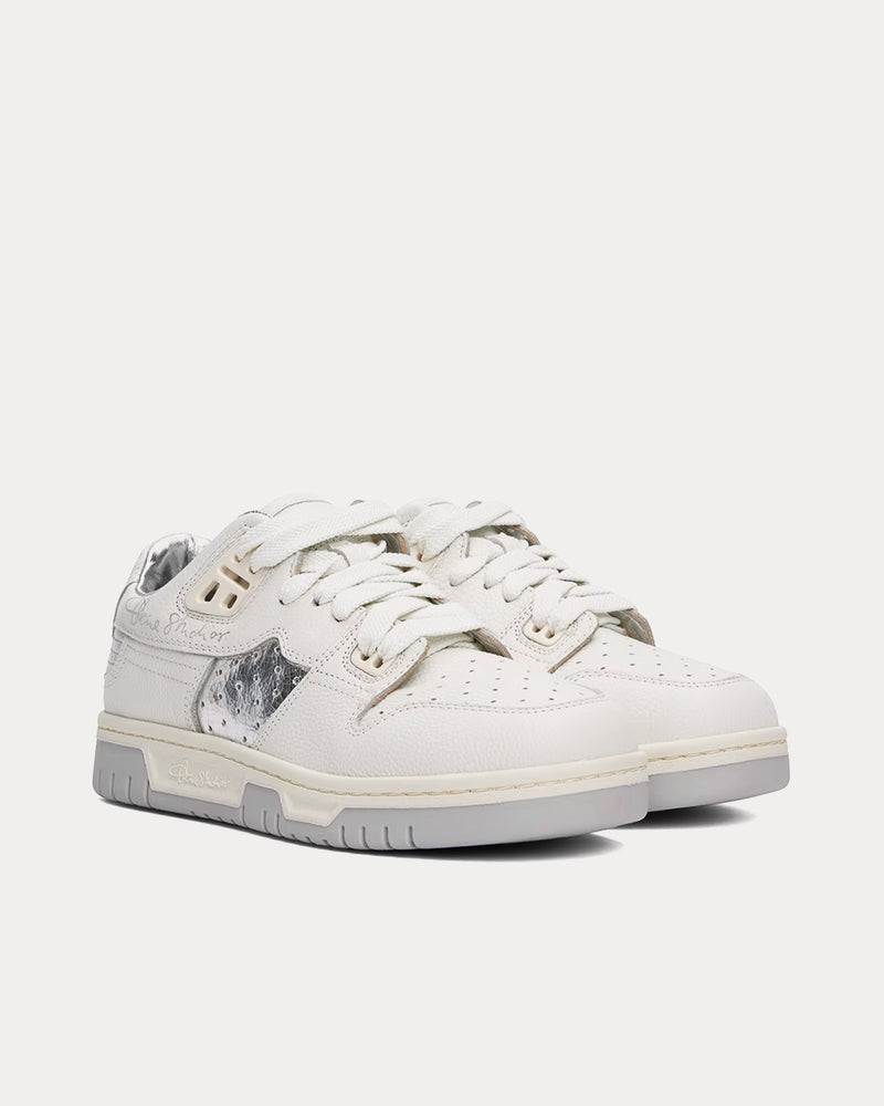 Acne Studios 08sthlm Basketball White / Silver Low Top Sneakers - 2