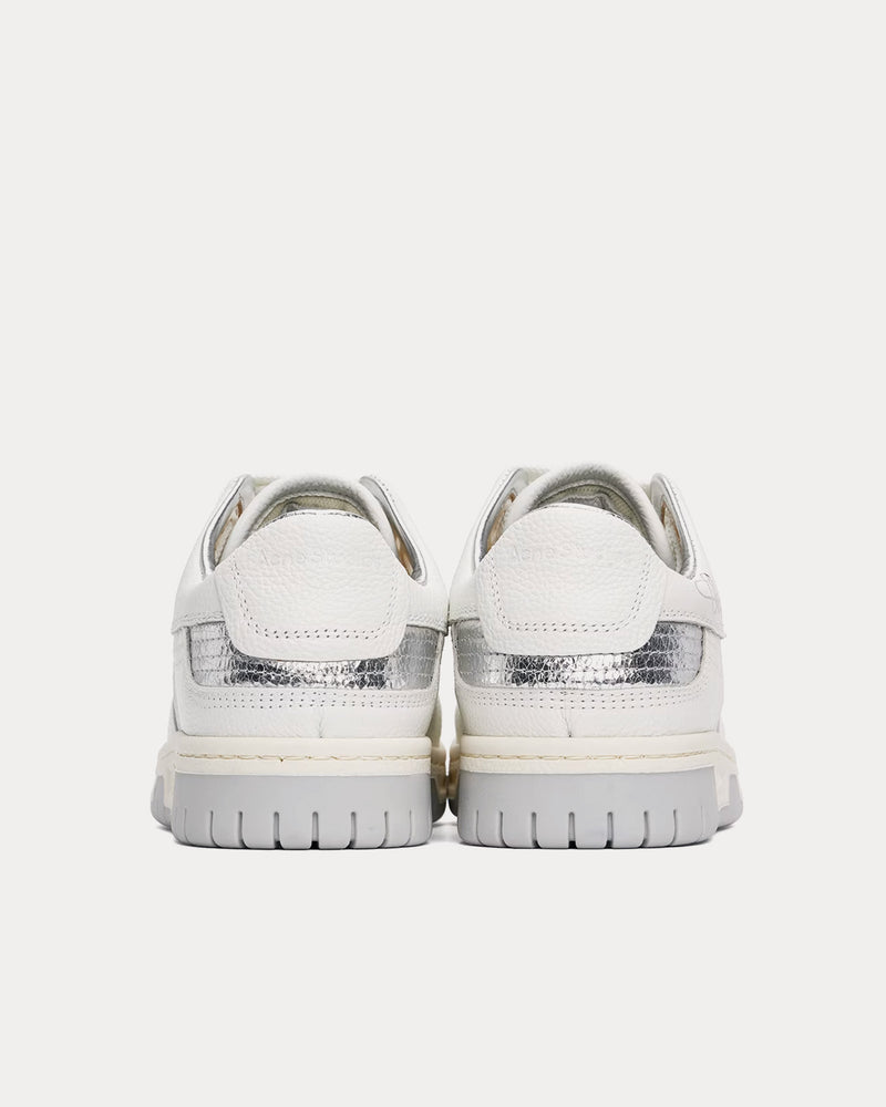 Acne Studios 08sthlm Basketball White / Silver Low Top Sneakers - 3