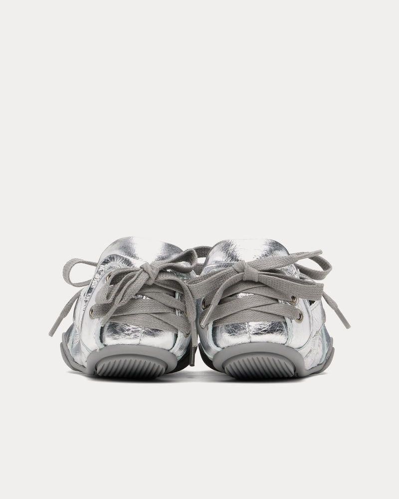 Acne Studios Ballerina Lace-Up Silver / Grey Slip On Shoes - 4