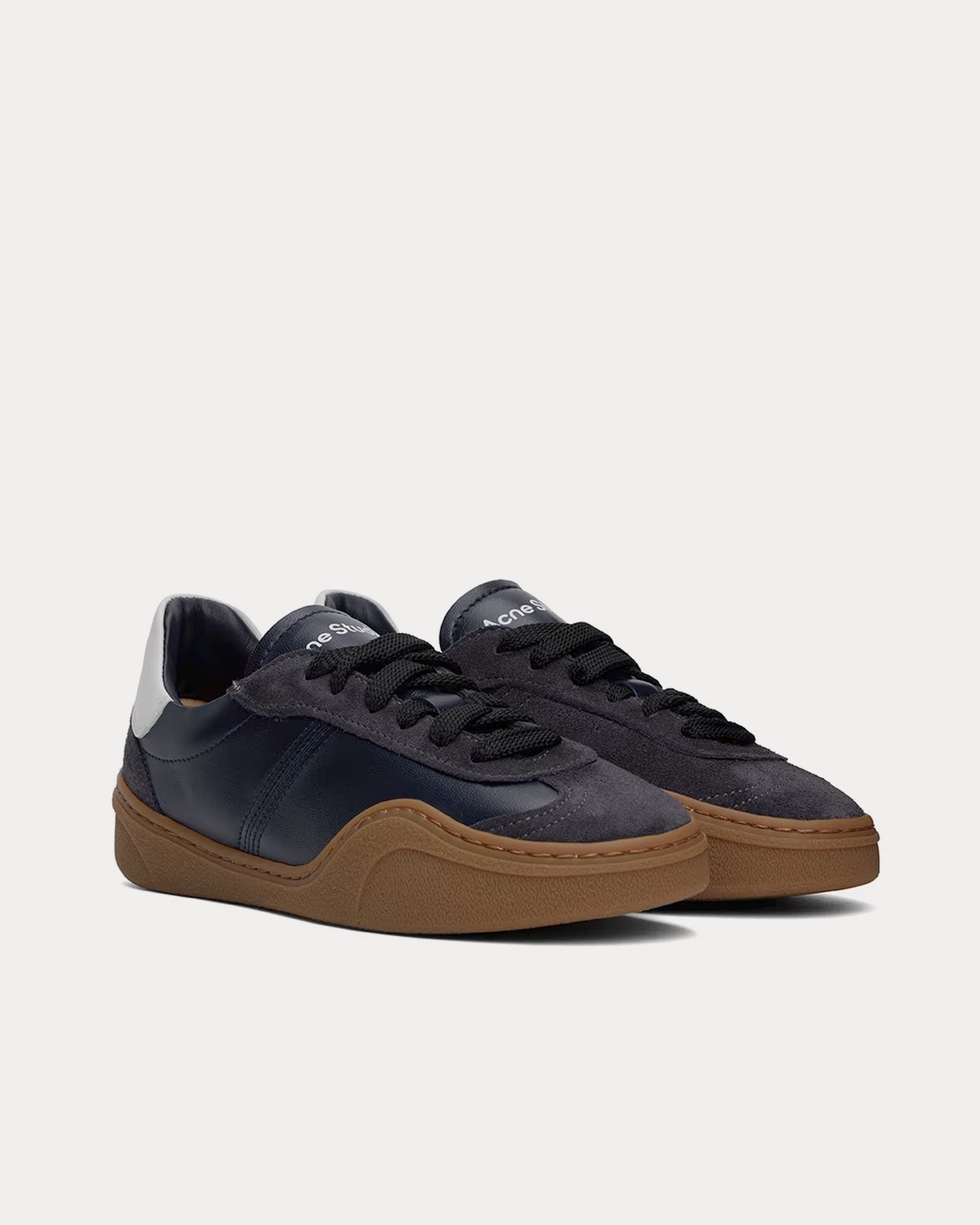 Acne Studios Bars Lace-Up Anthracite / Grey Low Top Sneakers - 2