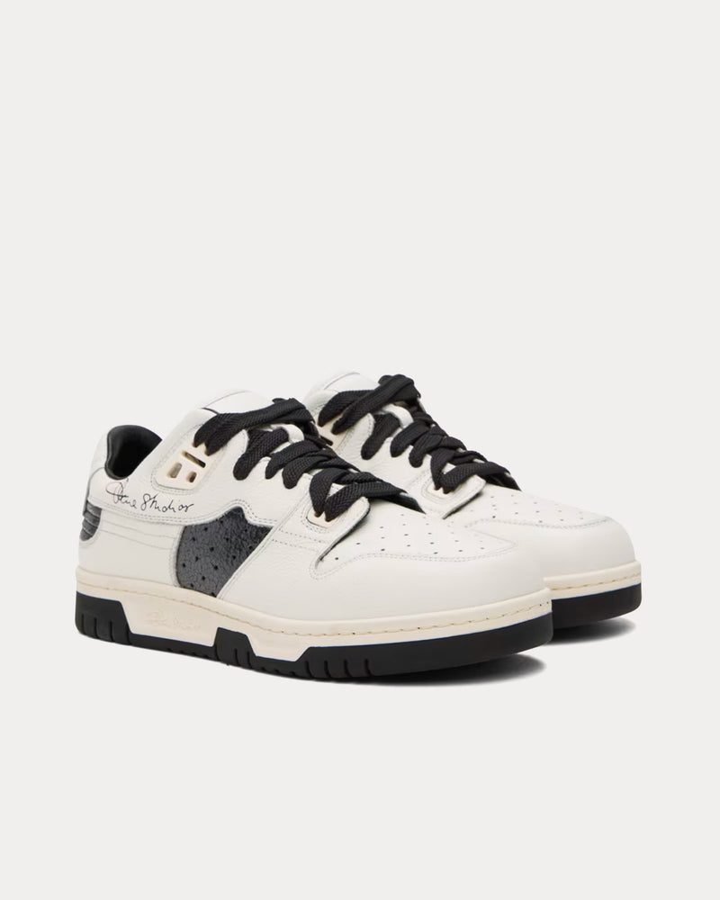 Acne Studios 08sthlm Basketball White / Black Low Top Sneakers - 2