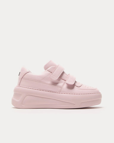 Acne Studios Steffey U Friend Raise Platform Velcro Strap Pastel Pink Low Top Sneakers