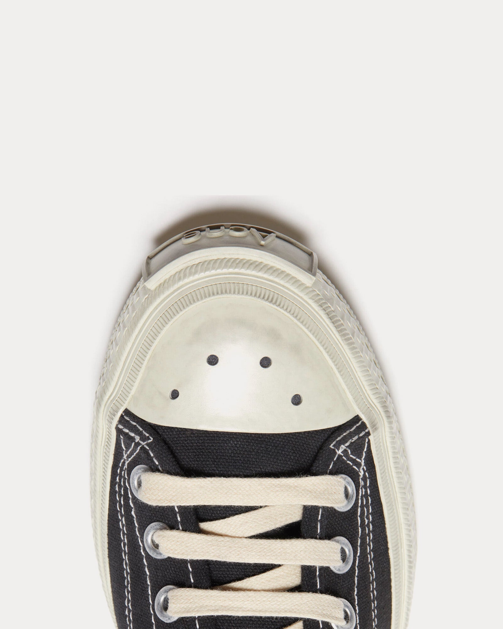 Acne Studios Ballow Soft Tumbled Black / Off White Low Top Sneakers - 3