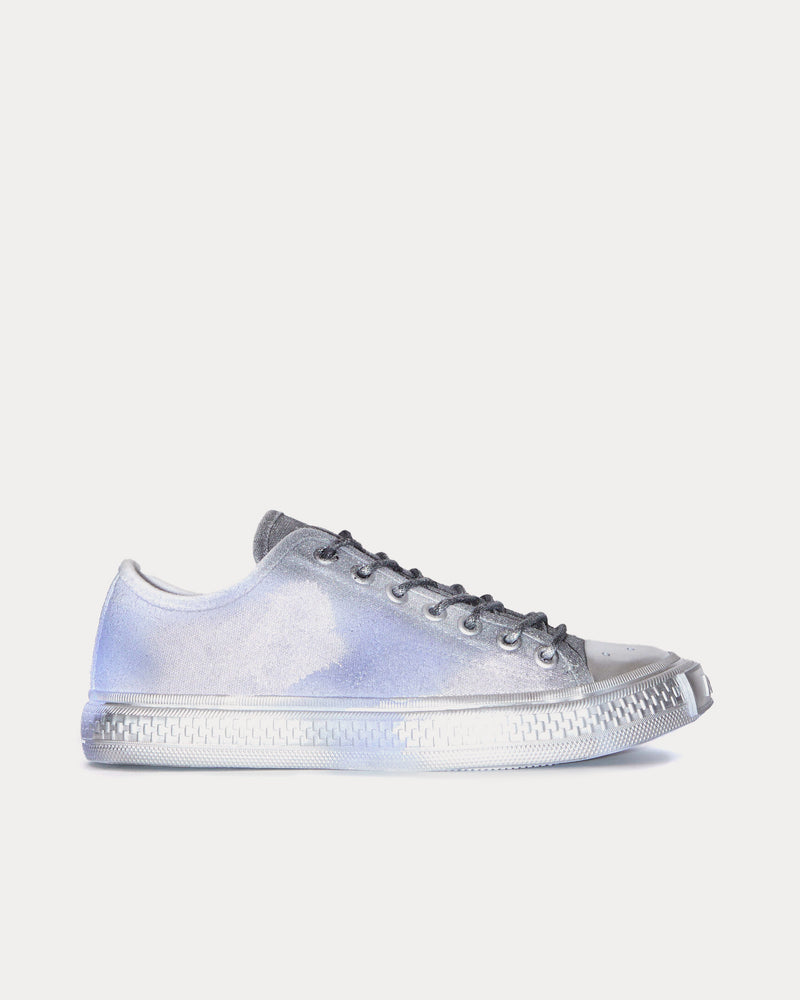 Acne Studios Ballow Tag Sprayed Blue / Black Low Top Sneakers - 1