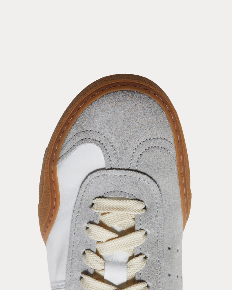 Acne Studios Bars Lace-Up White / Brown Low Top Sneakers - 4