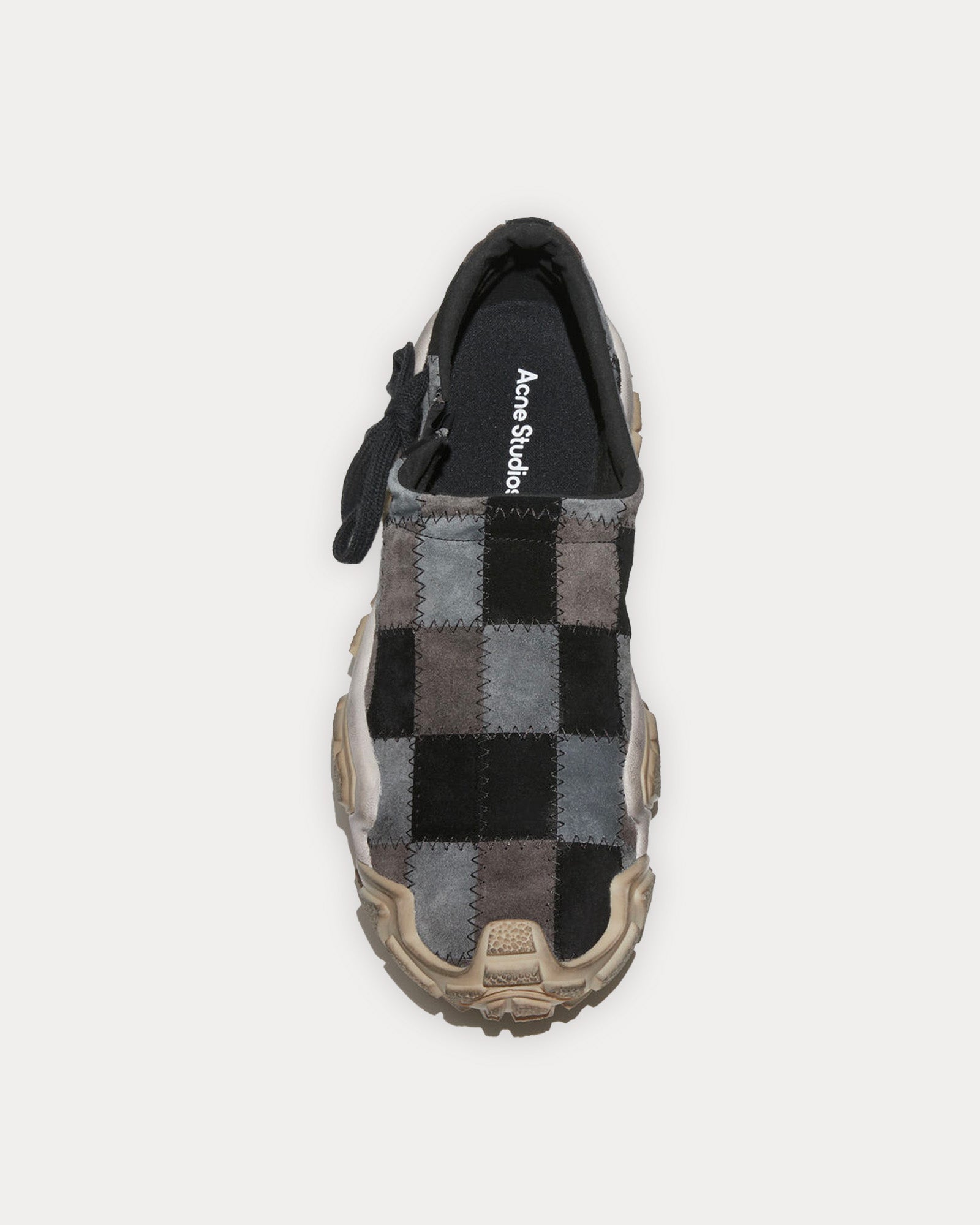 Acne Studios Boltzer Chunky Patchwork Grey Slip On Sneakers - 2