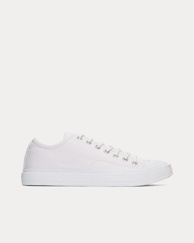 Acne Studios Ballow Tag Canvas Optic White Low Top Sneakers - 1