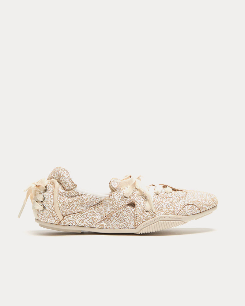 Acne Studios Ballerina Lace-Up Off White Slip On Shoes - 1