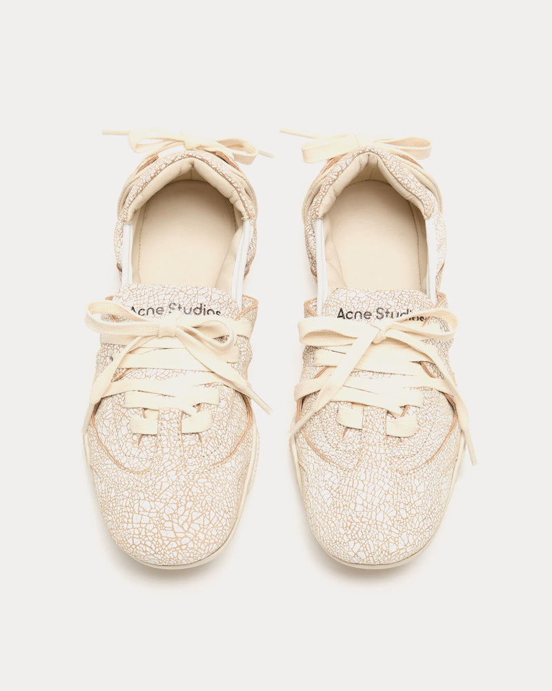 Acne Studios Ballerina Lace-Up Off White Slip On Shoes - 2